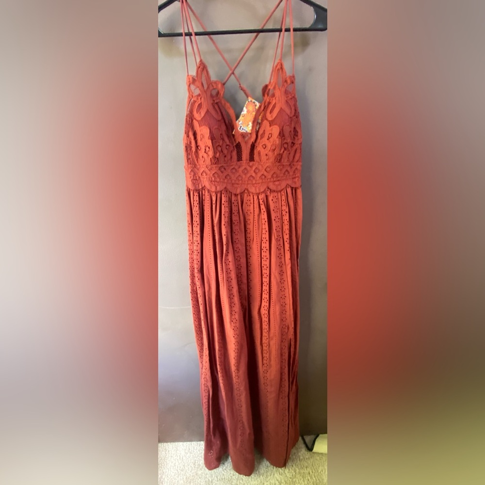Zenana Outfitters Rust Maxi Dress